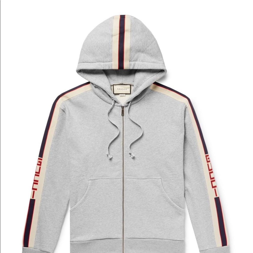 Gucci logo votton-jersey Zip-up